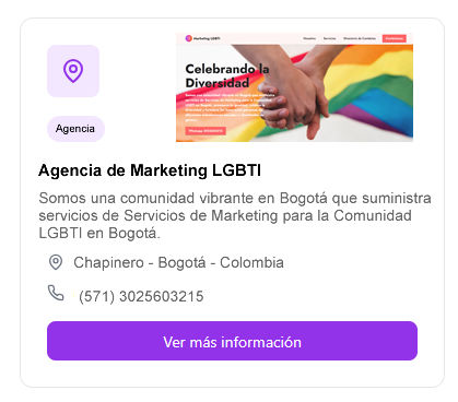 Marketing Promocional Directorio de Contactos LGBTI